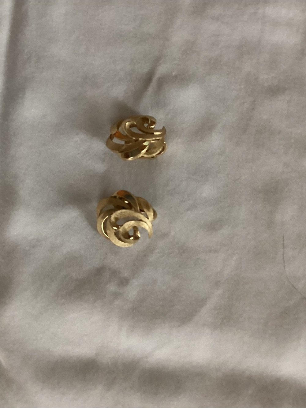 Gold Swirl Clip-On Earrings - Women Jewelry